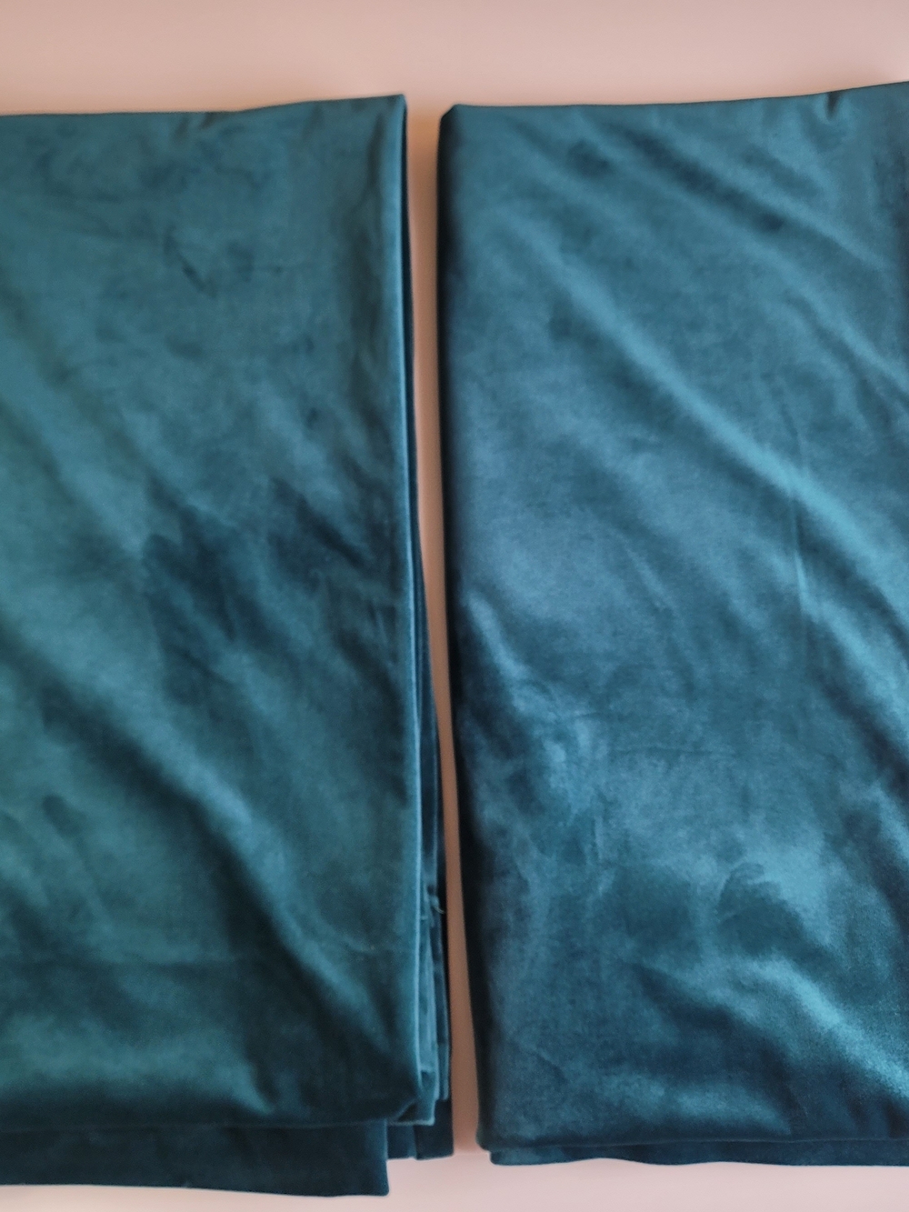 Luxurious Teal Velvet Curtain Panels - Deep Teal Drapery